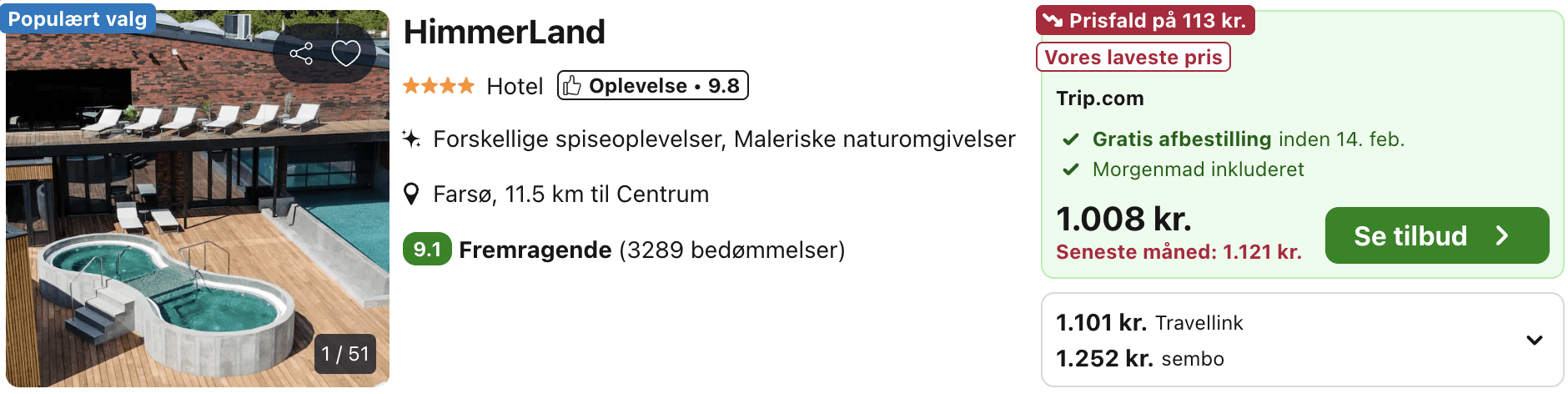Hotel pris-screenshot