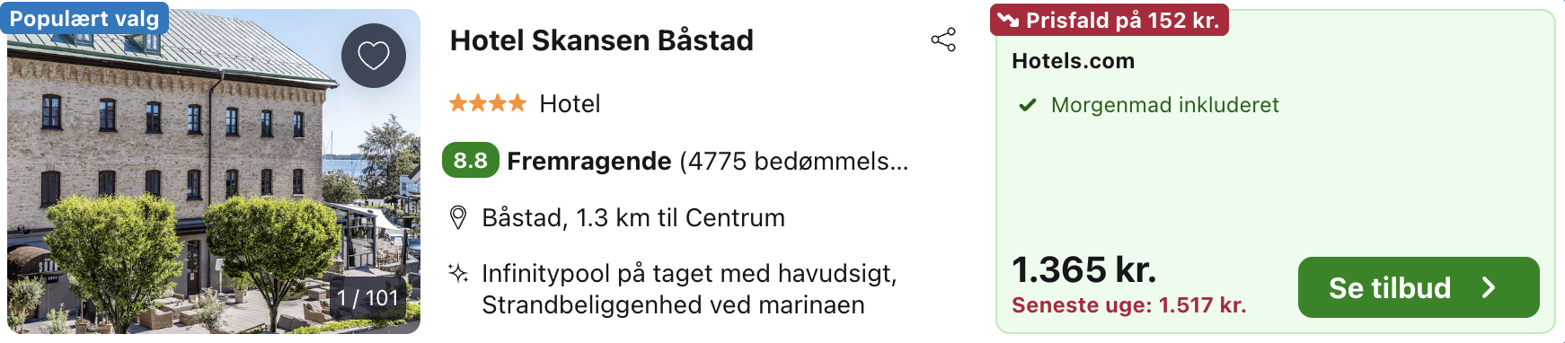 Hotel pris-screenshot