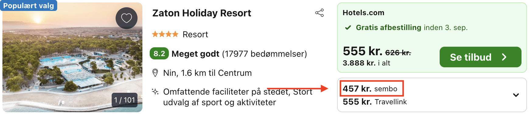 Hotel pris-screenshot