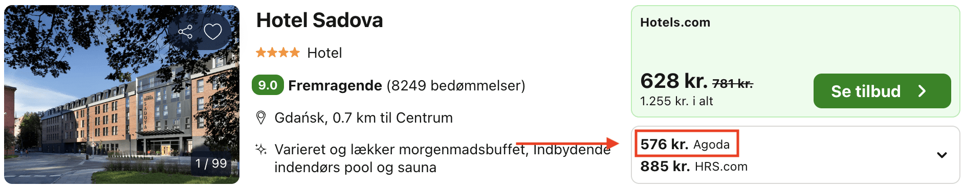 Hotel pris-screenshot