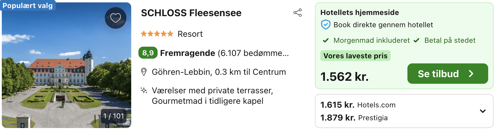 Hotel pris-screenshot