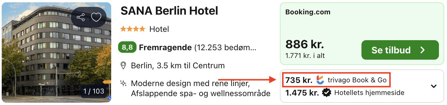 Hotel pris-screenshot