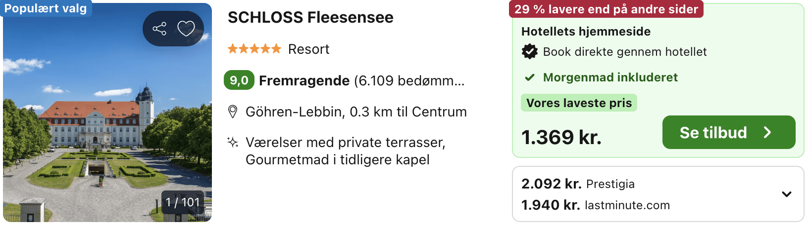 Hotel pris-screenshot