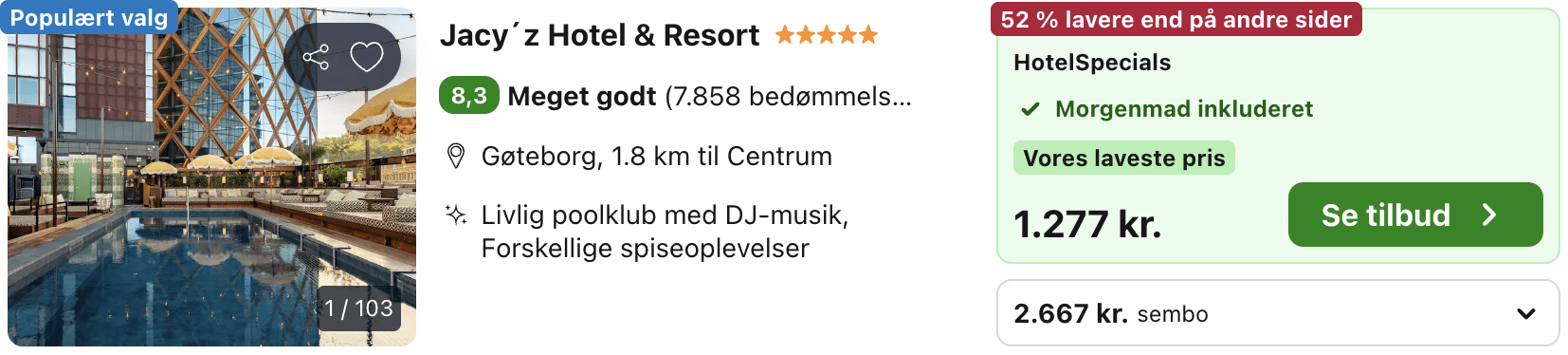 Hotel pris-screenshot