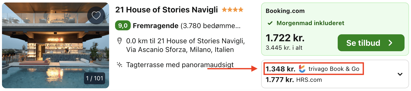 Hotel pris-screenshot