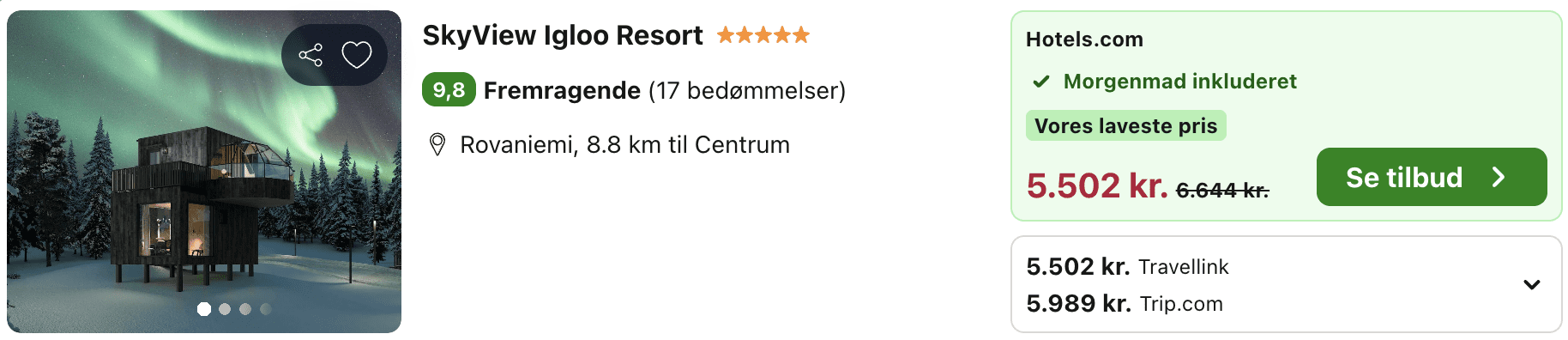 Hotel pris-screenshot