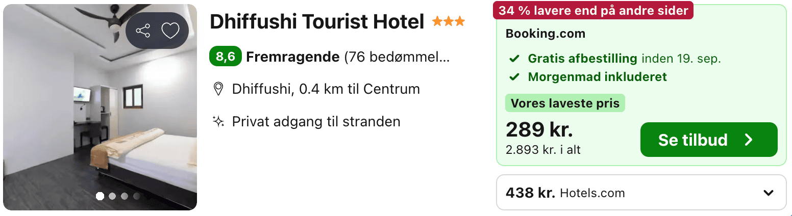 Hotel pris-screenshot