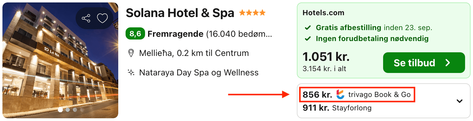 Hotel pris-screenshot