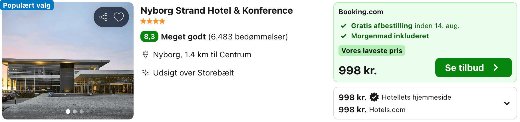 Hotel pris-screenshot