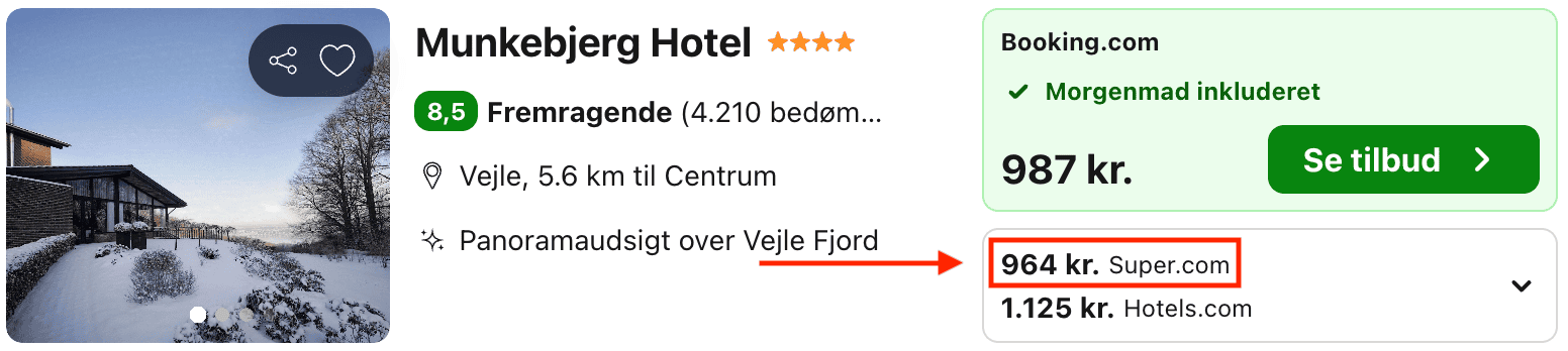 Hotel pris-screenshot