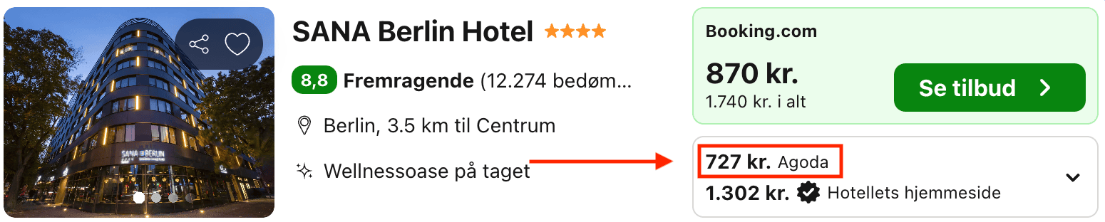 Hotel pris-screenshot