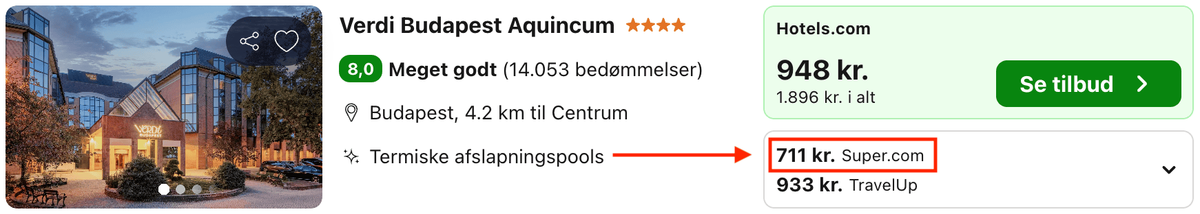 Hotel pris-screenshot