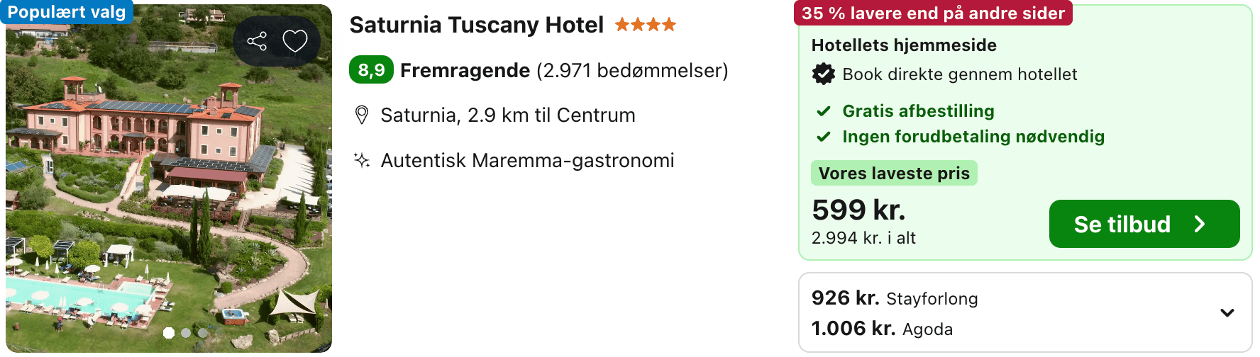 Hotel pris-screenshot