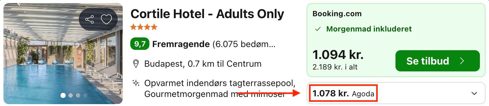 Hotel pris-screenshot