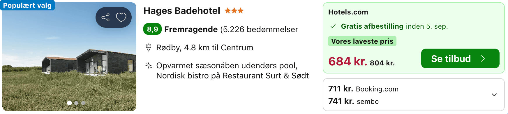 Hotel pris-screenshot
