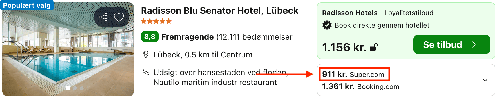Hotel pris-screenshot