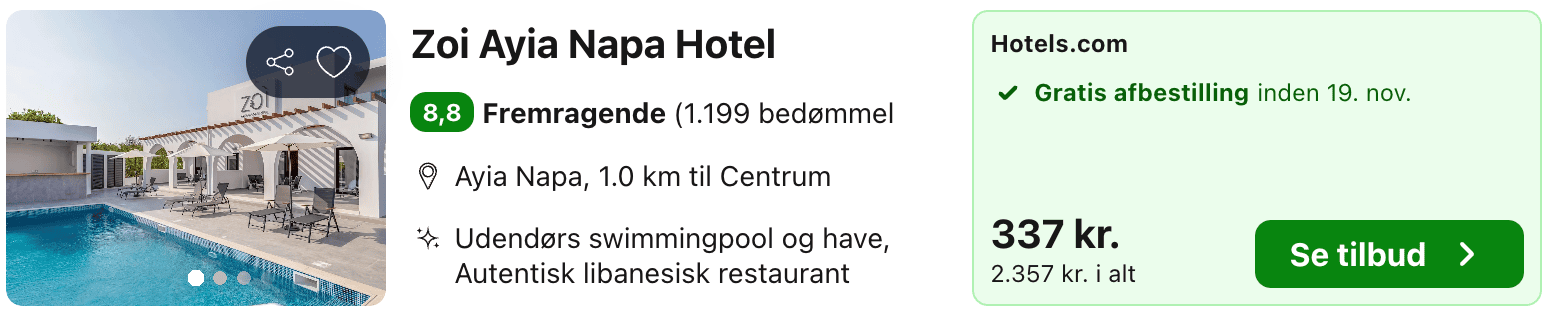 Hotel pris-screenshot