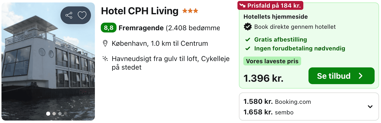 Hotel pris-screenshot