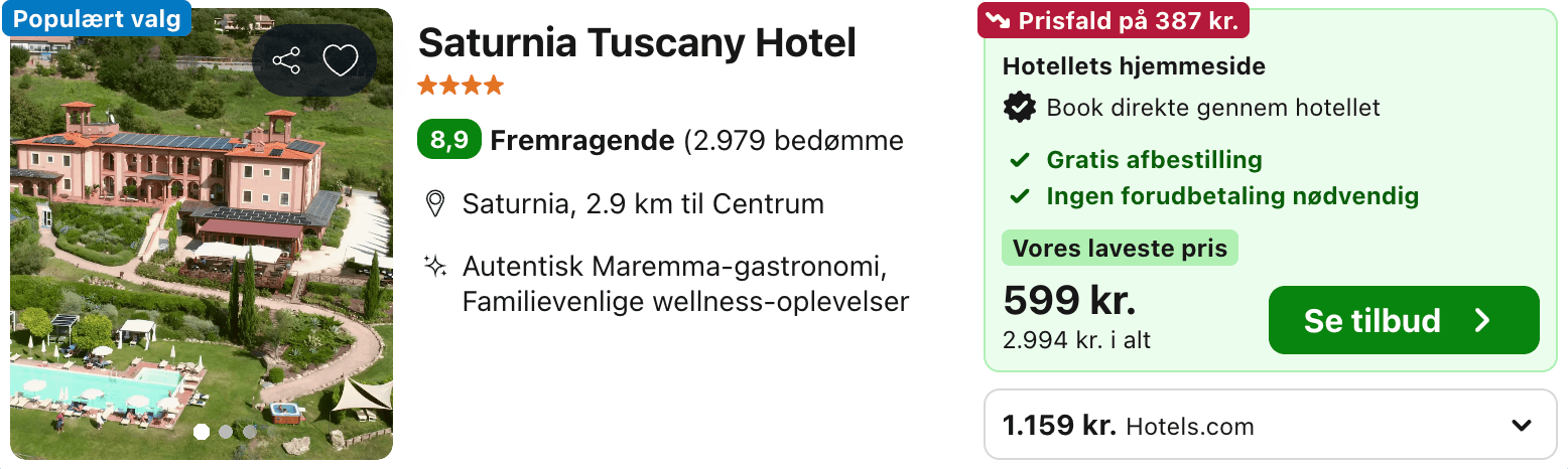 Hotel pris-screenshot