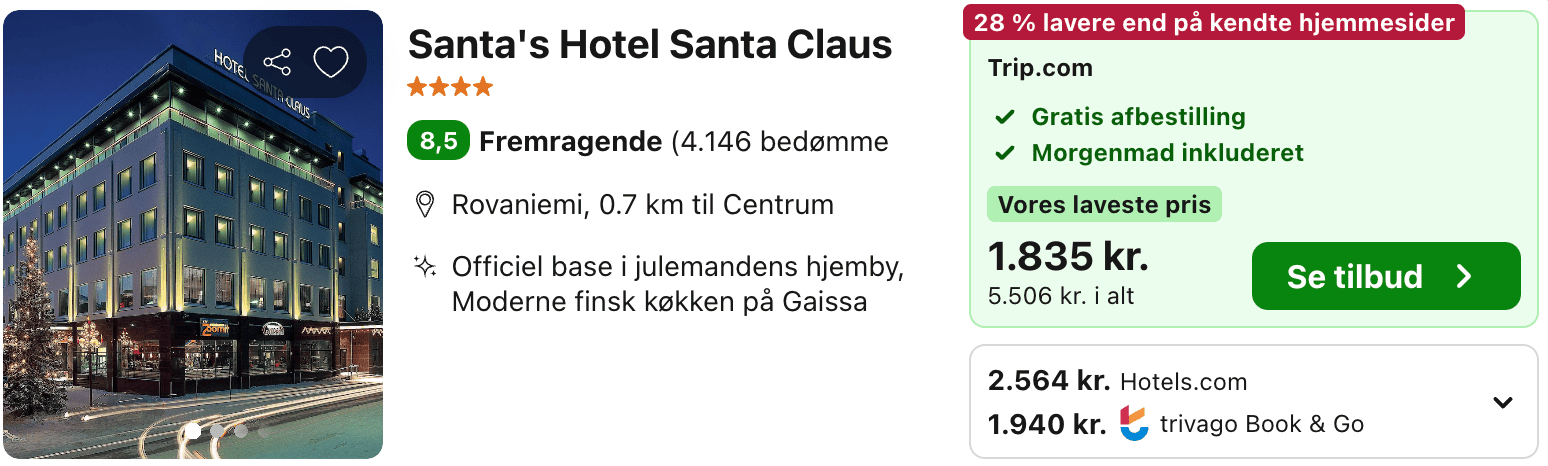 Hotel pris-screenshot