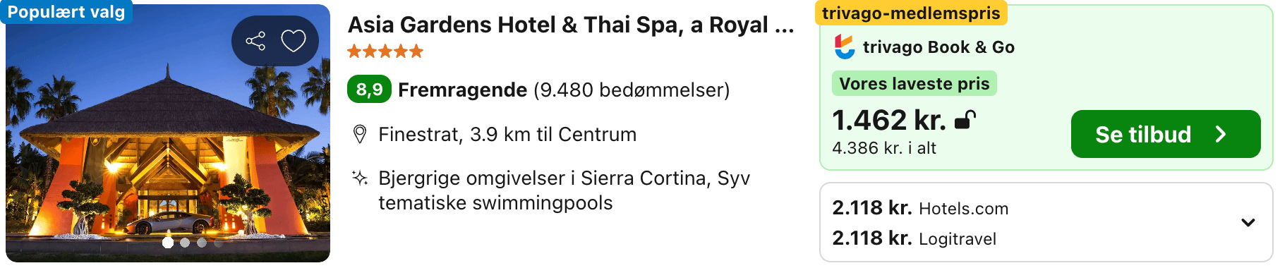 Hotel pris-screenshot