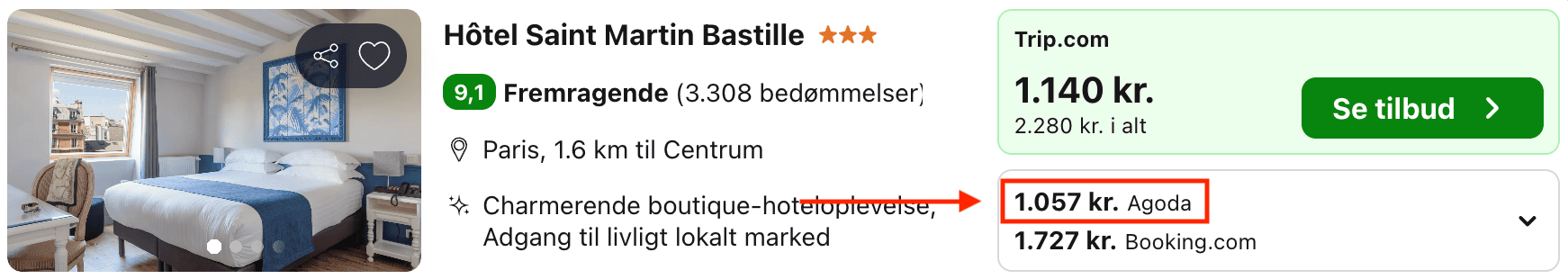 Hotel pris-screenshot