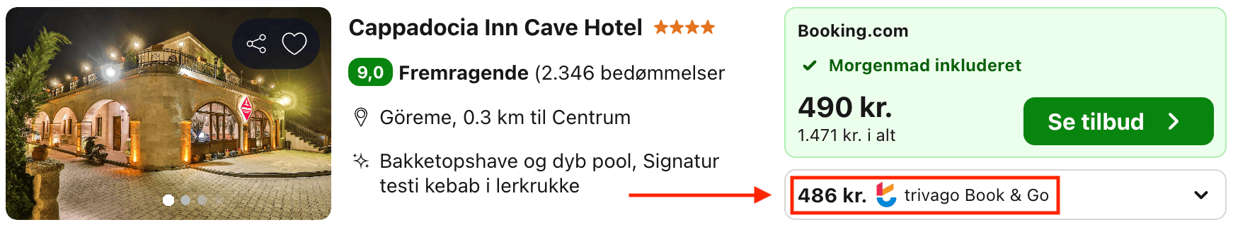 Hotel pris-screenshot