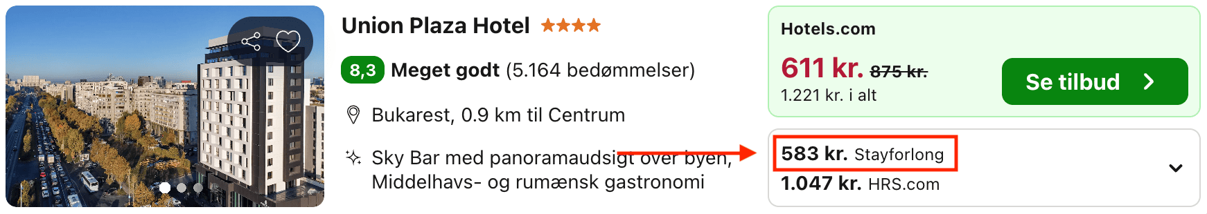 Hotel pris-screenshot