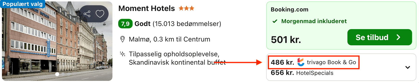 Hotel pris-screenshot
