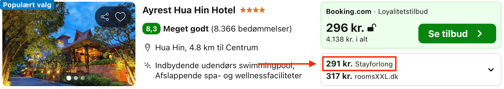 Hotel pris-screenshot