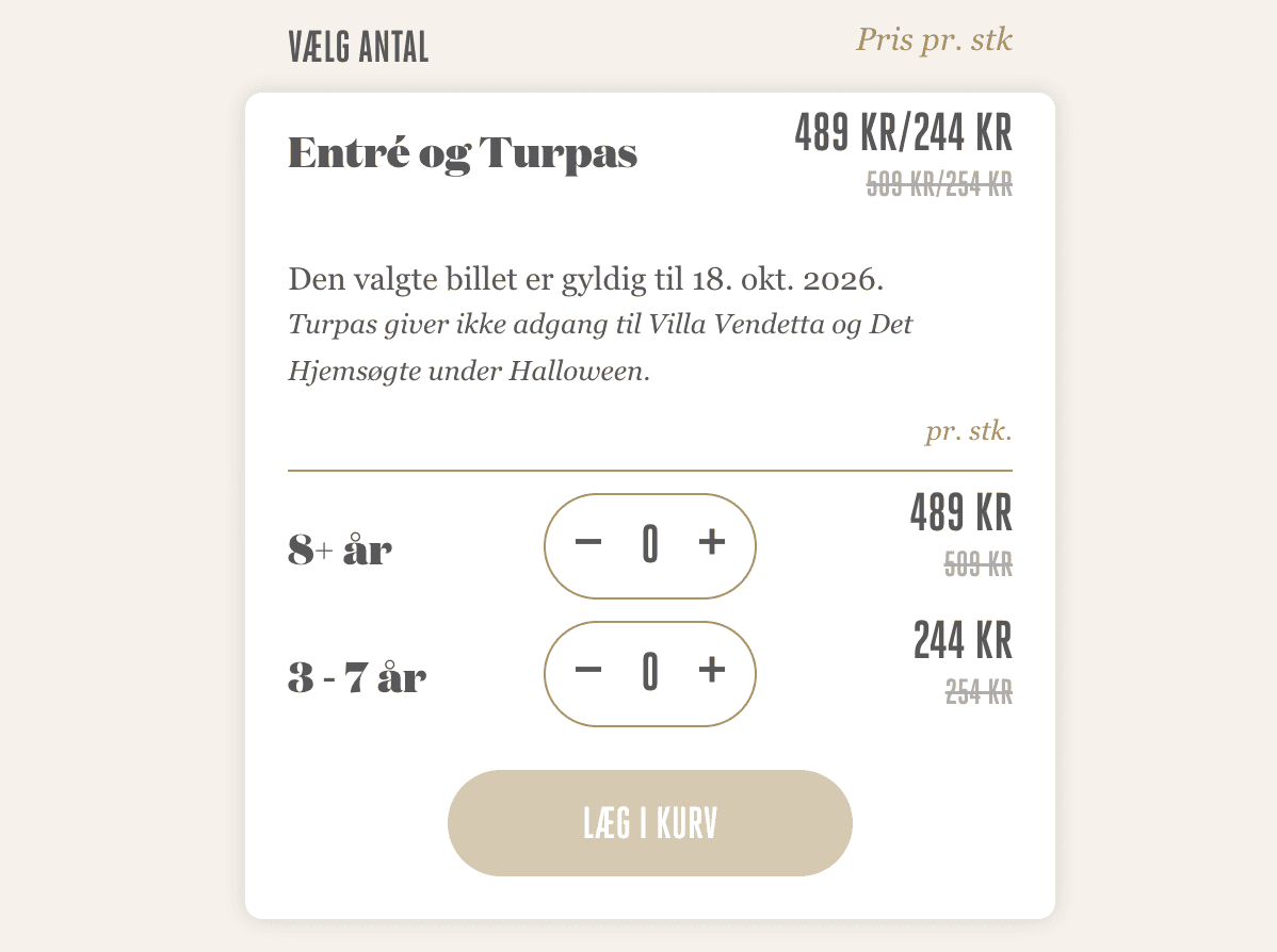 Oplevelse pris-screenshot