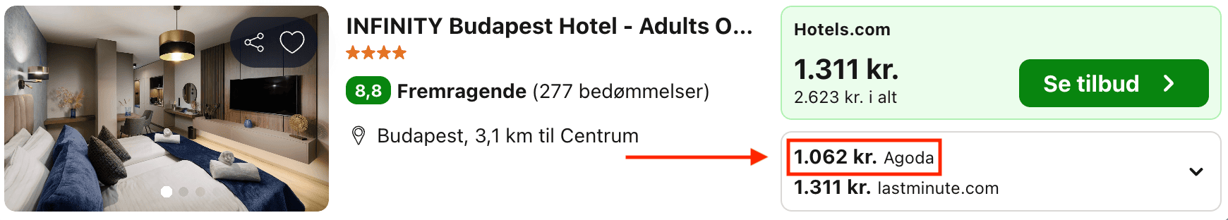 Hotel pris-screenshot
