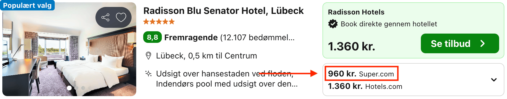 Hotel pris-screenshot