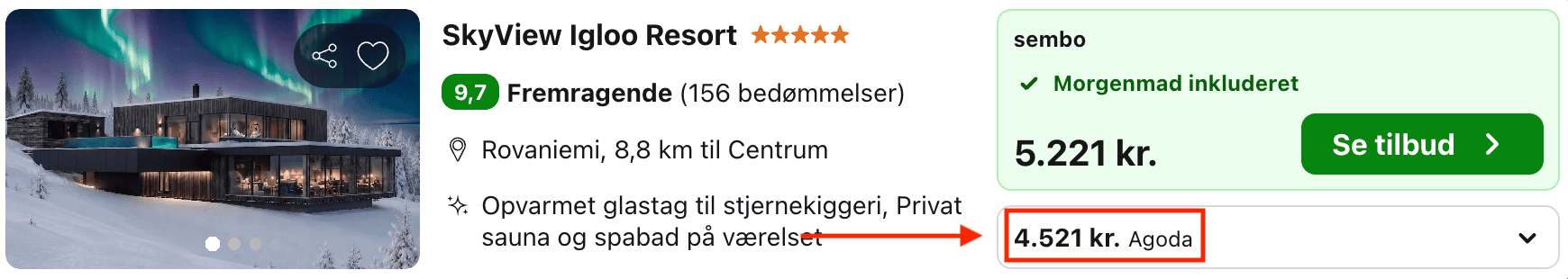 Hotel pris-screenshot