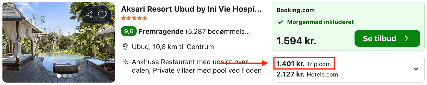 Hotel pris-screenshot
