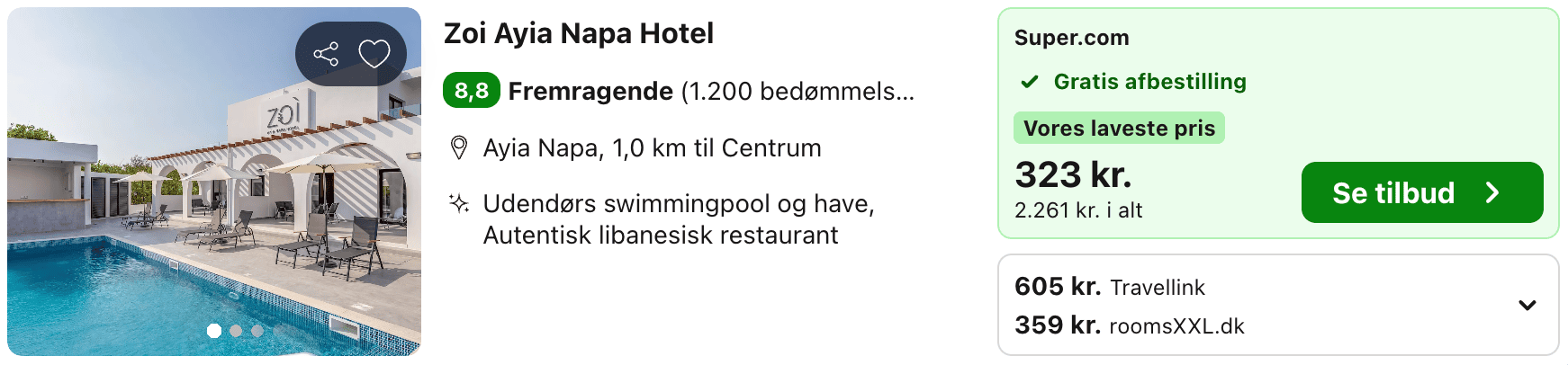 Hotel pris-screenshot