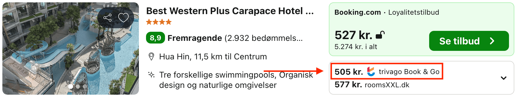 Hotel pris-screenshot