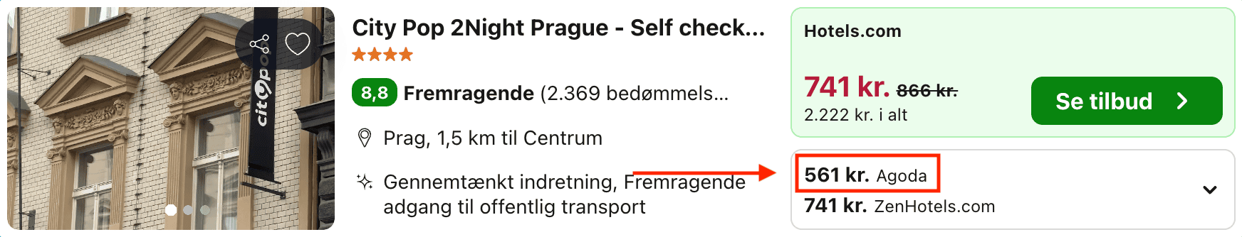 Hotel pris-screenshot