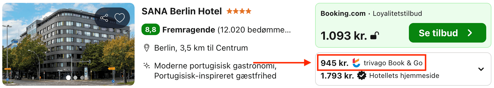 Hotel pris-screenshot